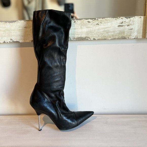 Steven by Steve Madden Tall Knee Length Leather Boots - Picture 5 of 6